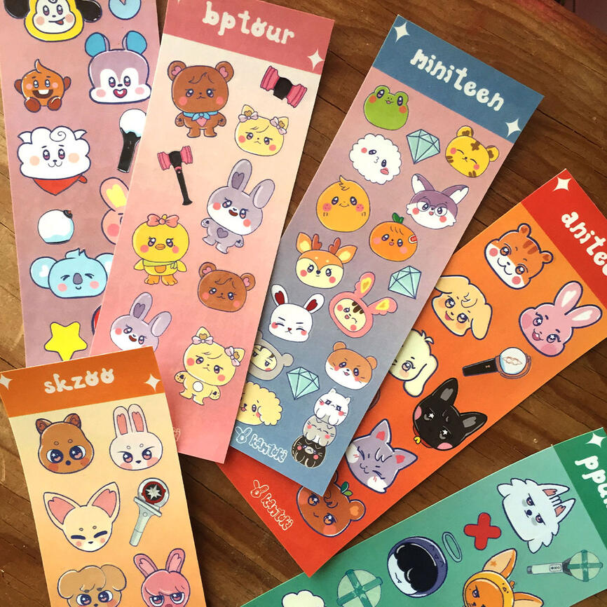 Mini Plantilla de Stickers Varios